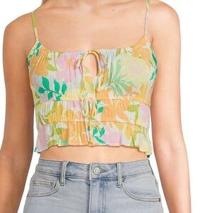 Billabong floral crop top L